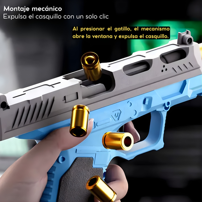 Lanzador antiestrés con retroceso automático.