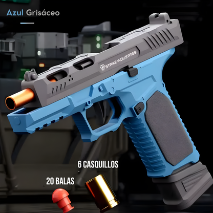 Lanzador antiestrés con retroceso automático.